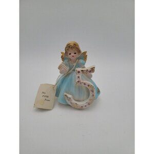 Josef Original 5th‎ Birthday Angel Figurine Vintage w Original Tags And Sticker